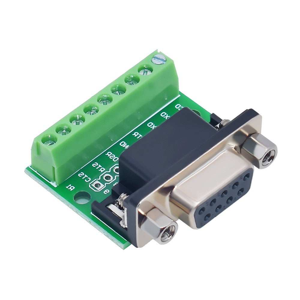DB9 Adapter Signals Terminal Module RS232 RS485 Serial To Terminal 9-Pin 9-Hole Connector