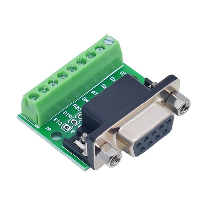 DB9 Adapter Signals Terminal Module RS232 RS485 Serial To Terminal 9-Pin 9-Hole Connector