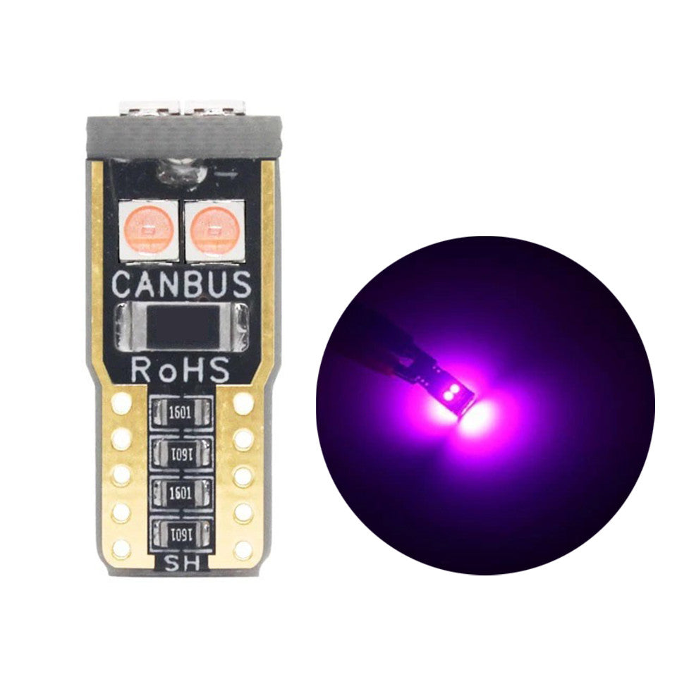 1PCS T10 led park light Car W5W  canbus light 6SMD 3030 LED Instrument Lights bulb Wedge Plate Dome light no error 12V 6000K car motorcycle light