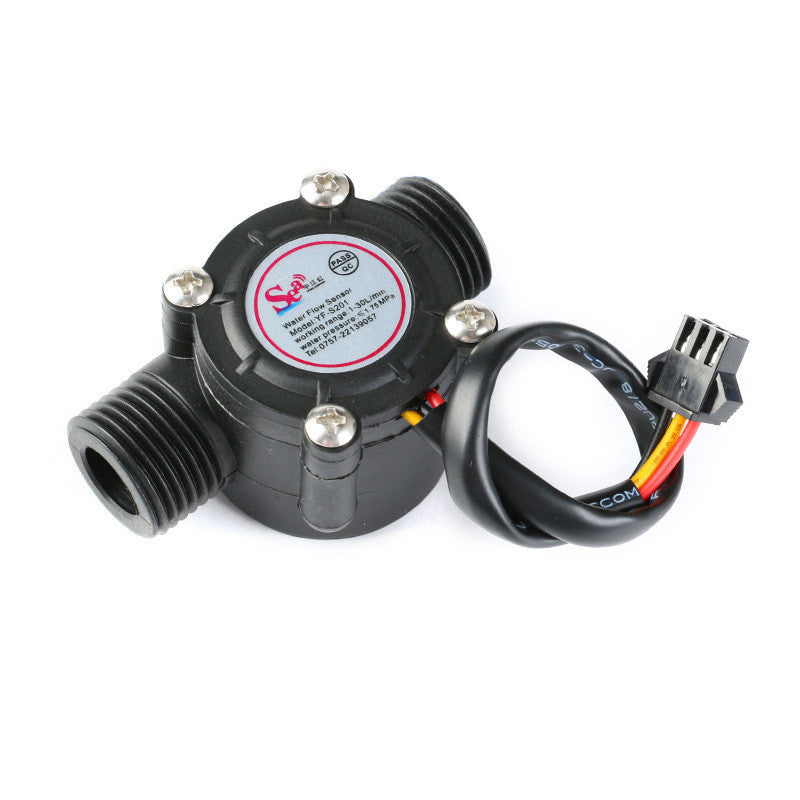 1pcs YF-S201 Water Flow Sensor Flowmeter Hall Flow Sensor Water Control 1-30L/min  4 in charge of Hall flowmeter Dijiang flow sensor DN15 flowmeter