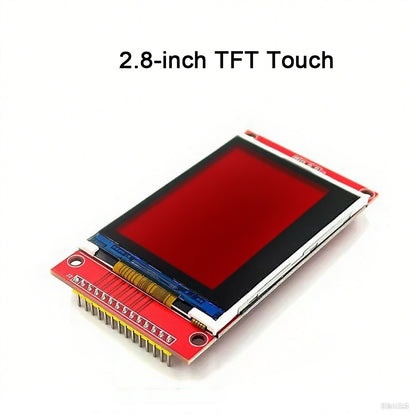 1pcs TFT Full Color Screen LCD Display Module With Touch Drive IC Interface SPI 128*128 240*320 For Arduino 2.4/2.8 Inch