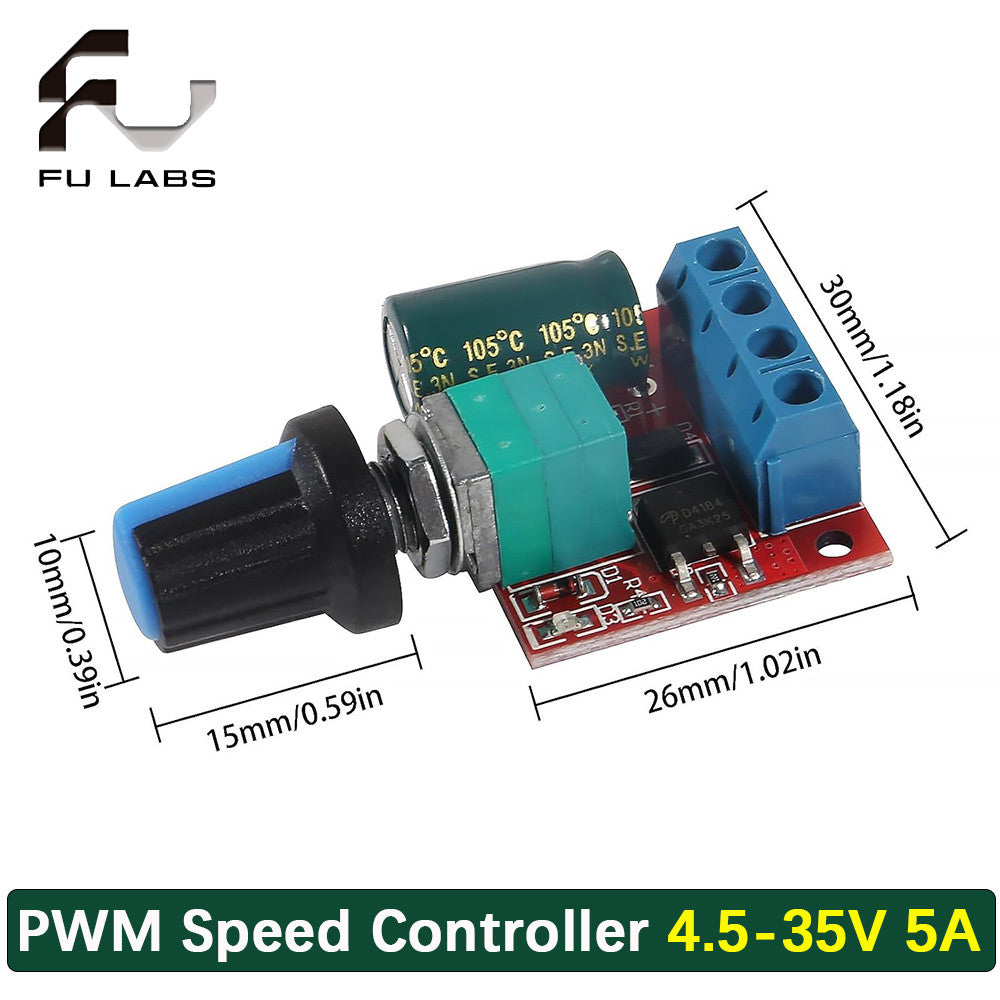 DC 1.8V-35V 40V 2A 3A 5A 10A 30W 80W 90W PWM Motor Speed Controller Low Voltage Motor Speed Controller PWM Adjustable drive module