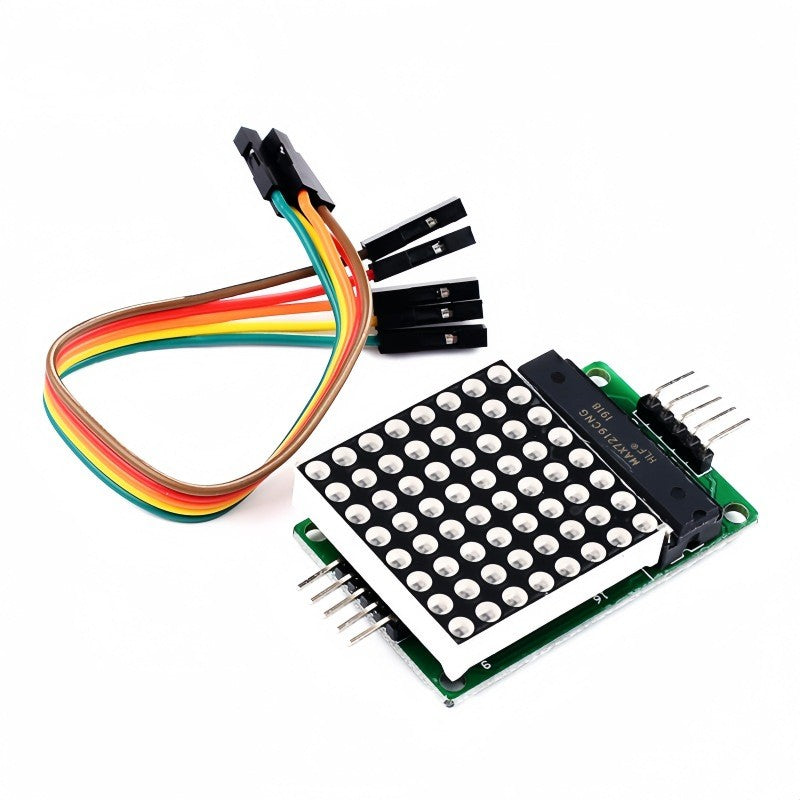 1pcs MAX7219 Dot Led Matrix Module MCU LED Display Control Module For Arduino 5V Interface Module Output Input Common Cathode