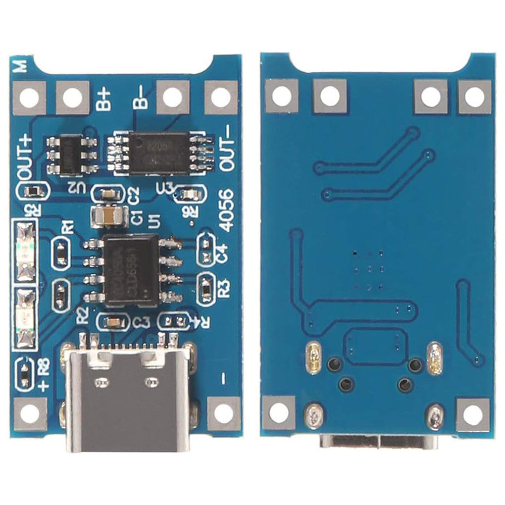 Type-c/Micro USB 5V 1A 18650 TP4056 Lithium Battery Charger Module Charging Board With Protection Dual Functions 1A
