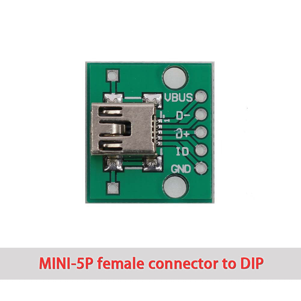 MICRO MINI USB2.0 3.0 Male Female USB to Dip Female B-type Square interface Printer Mike 5p patch to inline adapter board