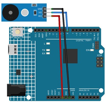 Active And Passive Buzzer Module Low Level Trigger, Beeper