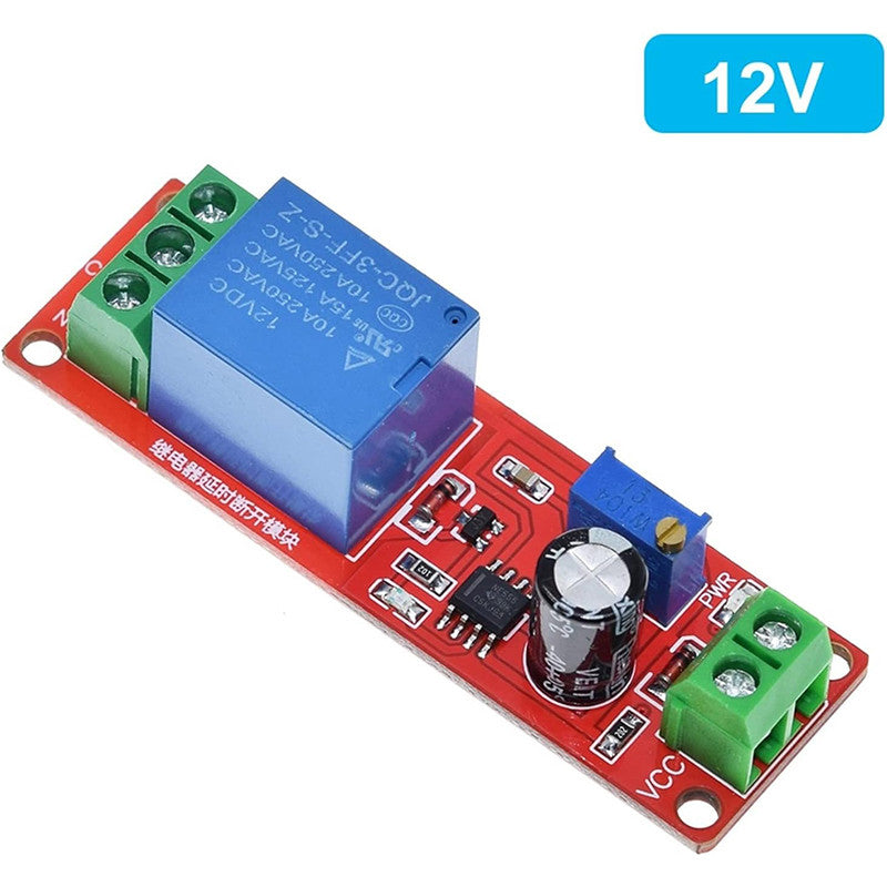 DC 5V 12V NE555 Timer Switch Adjustable Module Time delay relay Module 12V Delay relay shield 0~10S