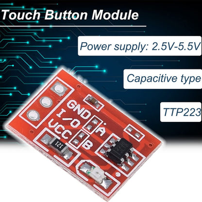TTP223 Touch button Module Capacitor type Single Channel Self Locking Touch switch sensor