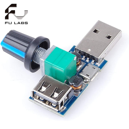 DC 4V-12V 5W XY-FS USB Fan Stepless Governor USB Fan Speed Controller Multi-Gear Auxiliary Cooling Tool