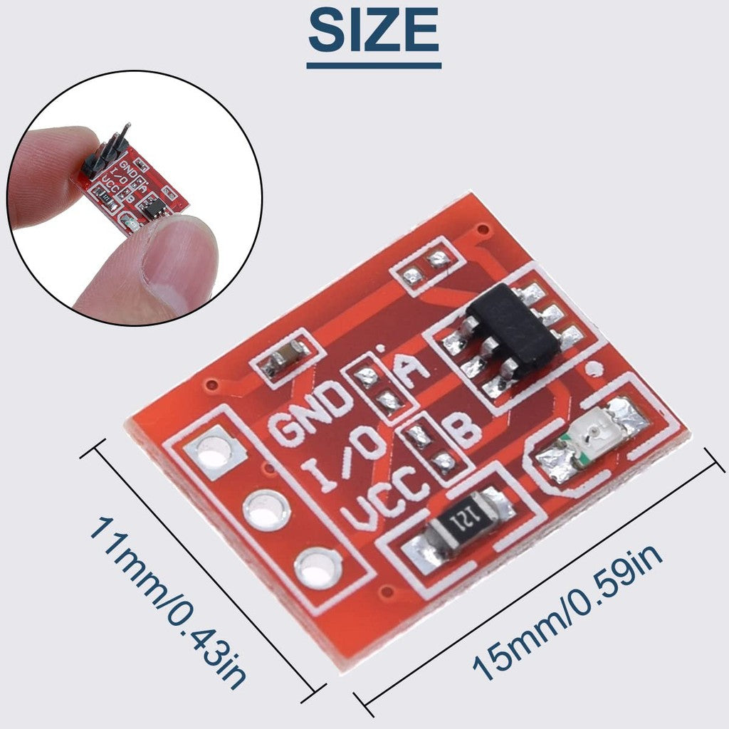 TTP223 Touch button Module Capacitor type Single Channel Self Locking Touch switch sensor