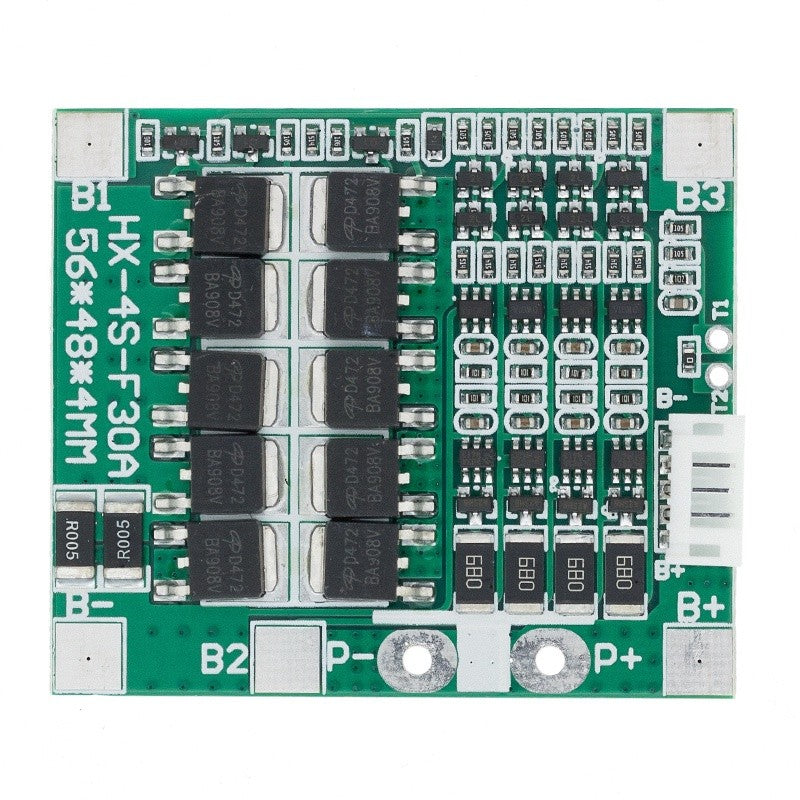 4S 30A 14.8V Li-ion Lithium 18650 Battery BMS Packs PCB Protection Board Balance Integrated Circuits with cable