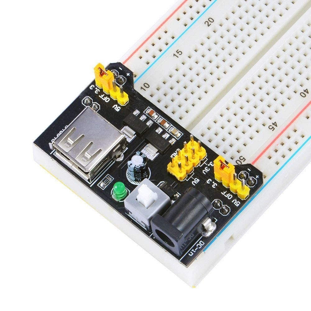 MB102 Solderless Breadboard Power Supply Module for Arduino 3.3V 5V MB102