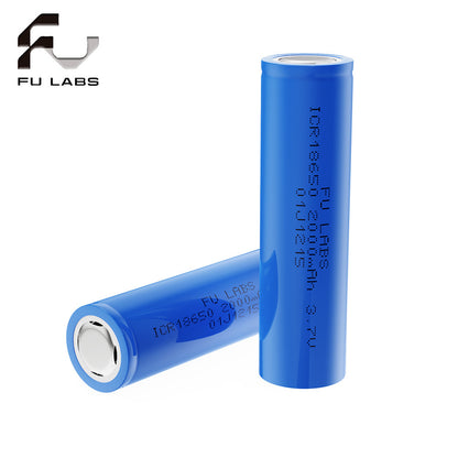 FU LABS 3.7V Lithium-ion 18650 Battery for Solar Electric Scooter Mini Fan Power Bank Flat Top/Button Top made by PKCELL