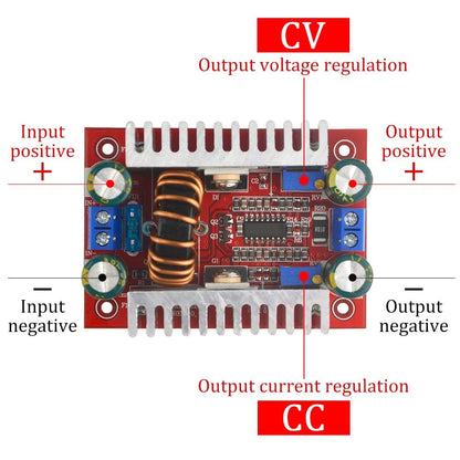 DC 400W 15A Step-up Boost Converter Constant Current Power Supply LED Driver 8.5-50V to 10-60V Voltage Charger Step Up Module