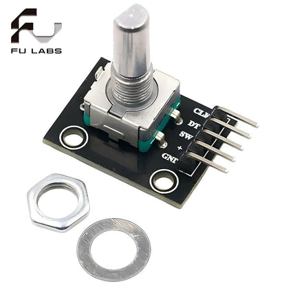 360 Degrees Rotary Encoder Module For Arduino Brick Sensor Switch Development Board KY-040 With Pins