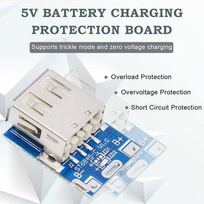 5v Power Supply Module Lithium Polymer Lithium Battery Charging Protector Board LED Display USB Charger For DIY Charger 134N3P Process Control Module