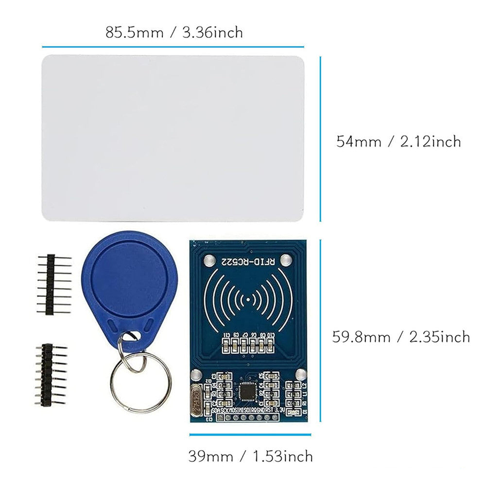 RC522 MFRC-52213.56MHz 13.56 MHz RFID Key Card Reader Module Set for Arduino