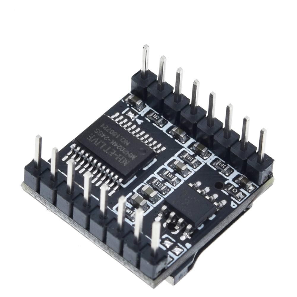 DFPlayer Mini MP3 Player Module MP3 Voice Decode Board Supporting TF Card U-Disk IO/Serial Port/AD for arduino Diy Kit