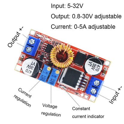 Xl4015 5A Constant Current And Voltage Current 5A Lithium-Ion Battery Charging LED