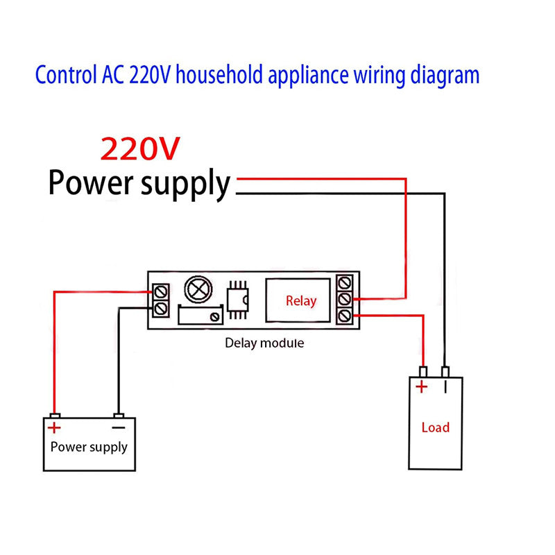 DC 5V 12V NE555 Timer Switch Adjustable Module Time delay relay Module 12V Delay relay shield 0~10S
