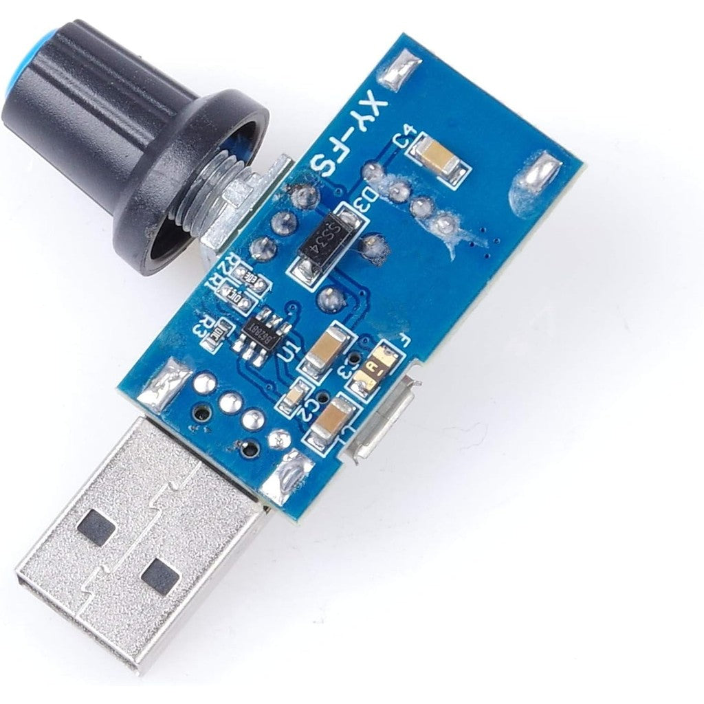 DC 4V-12V 5W XY-FS USB Fan Stepless Governor USB Fan Speed Controller Multi-Gear Auxiliary Cooling Tool