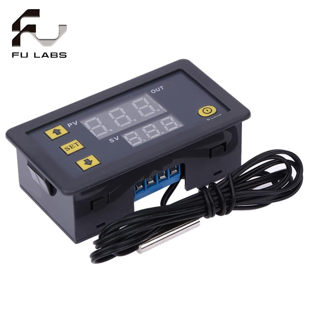 W3230 DC 12V/24V 20A AC 220V 10A Digital LCD Thermostat Temperature Controller with Probe