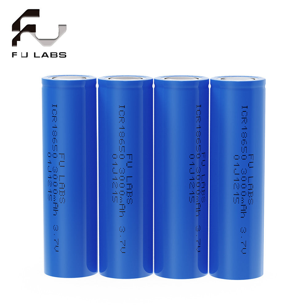 FU LABS 3.7V Lithium-ion 18650 Battery for Solar Electric Scooter Mini Fan Power Bank Flat Top/Button Top made by PKCELL