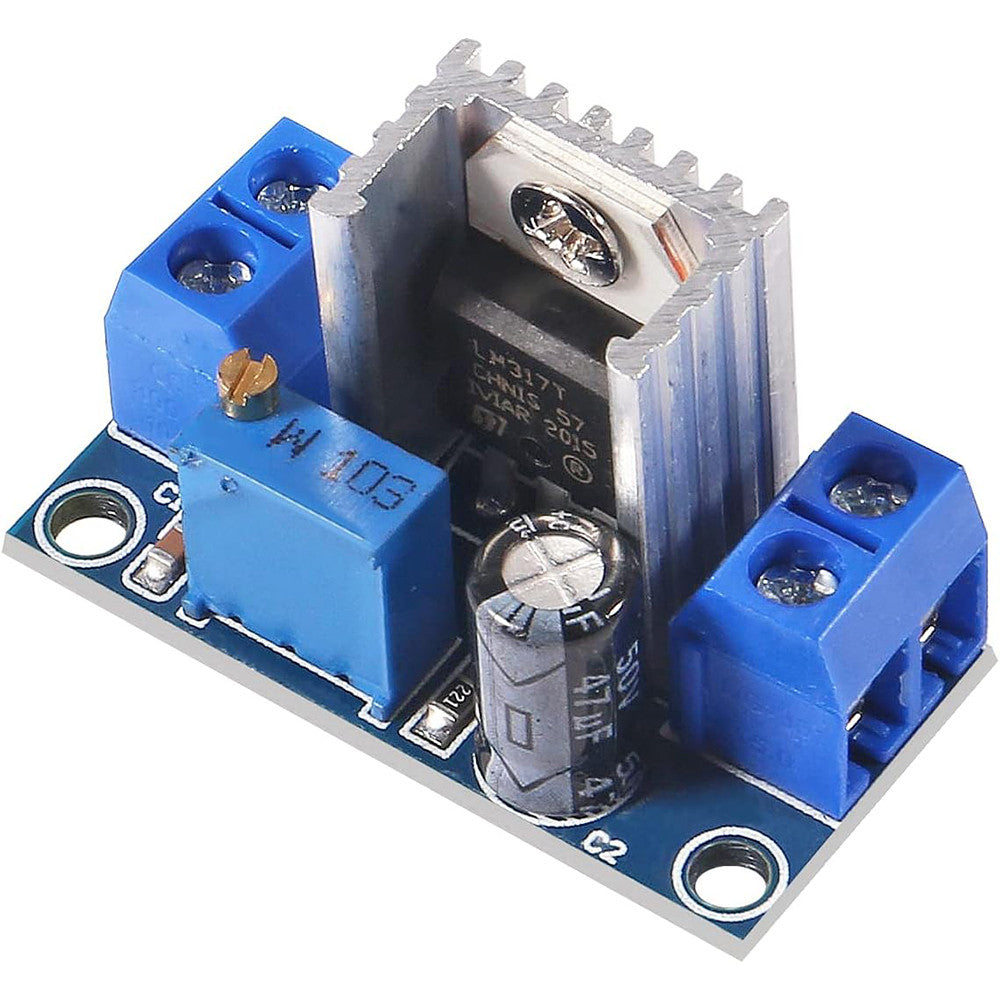 LM317 Adjustable Voltage Regulator Power Supply LM317 DC-DC Converter Buck Step Down Circuit Board Module Linear Regulator