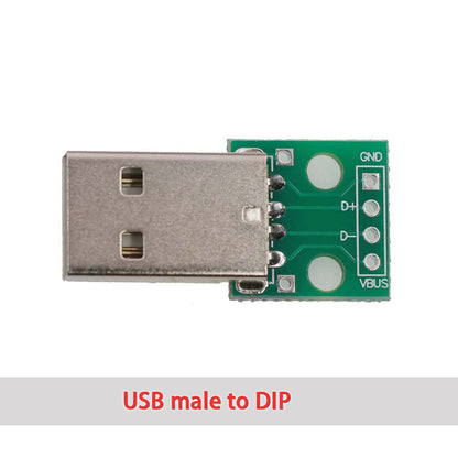 MICRO MINI USB2.0 3.0 Male Female USB to Dip Female B-type Square interface Printer Mike 5p patch to inline adapter board