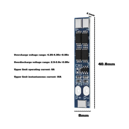 2S 7.4v 18650 lithium battery 8.4v polymer lithium battery 8A working current