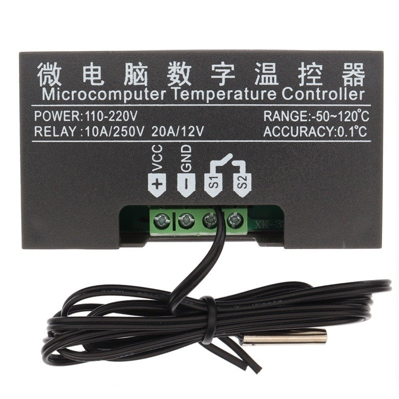 W3230 DC 12V/24V 20A AC 220V 10A Digital LCD Thermostat Temperature Controller with Probe