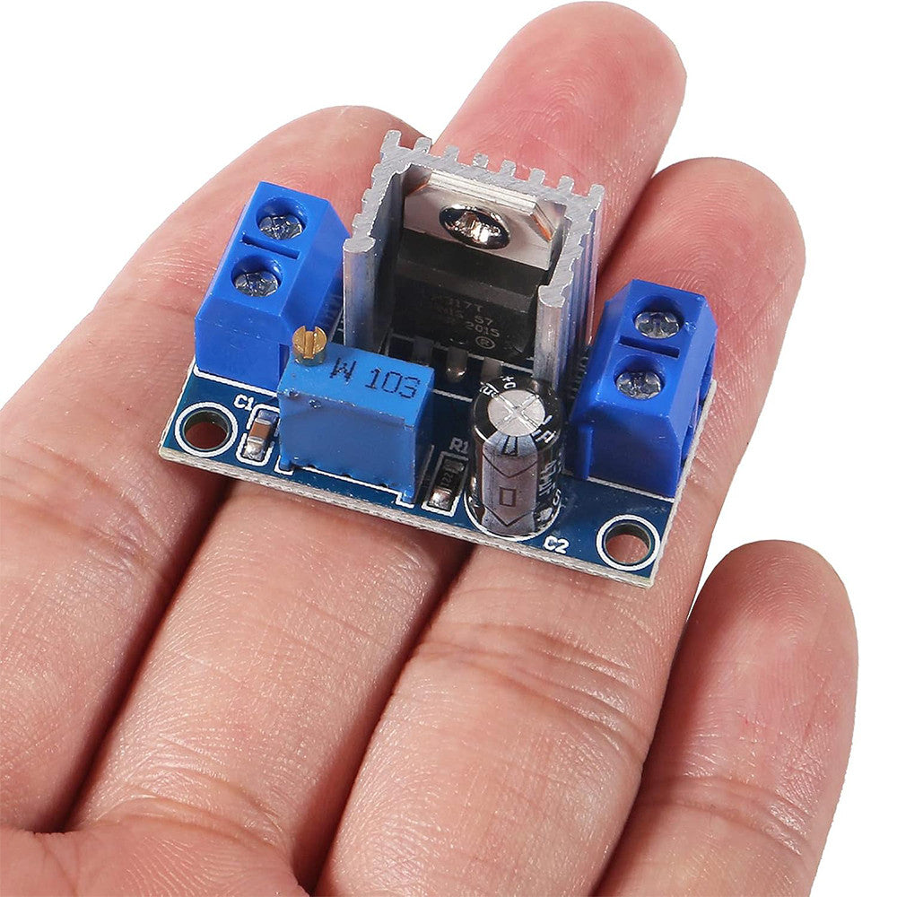 LM317 Adjustable Voltage Regulator Power Supply LM317 DC-DC Converter Buck Step Down Circuit Board Module Linear Regulator