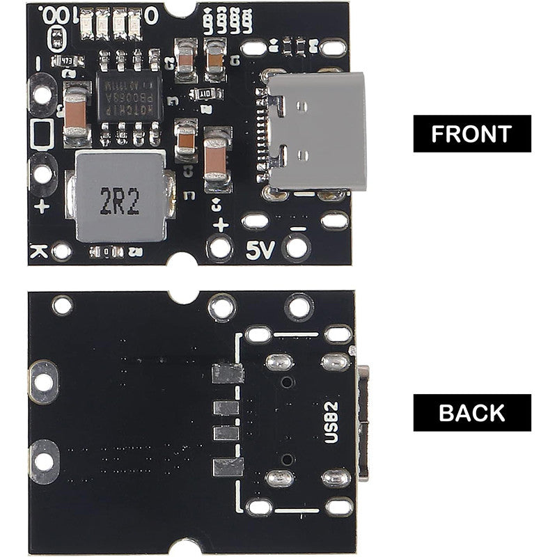 High precision 5V2A integrated charging and discharging module Type-C input compatible with 4.2V