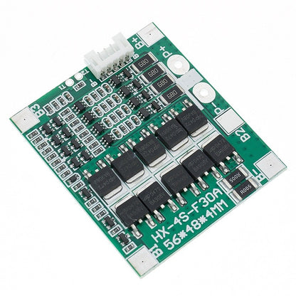 4S 30A 14.8V Li-ion Lithium 18650 Battery BMS Packs PCB Protection Board Balance Integrated Circuits with cable