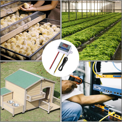 XH-W3002 220V 12V 24V Incubator Multifunction Digital Temperature Controller 1500W Thermostat Control Switch