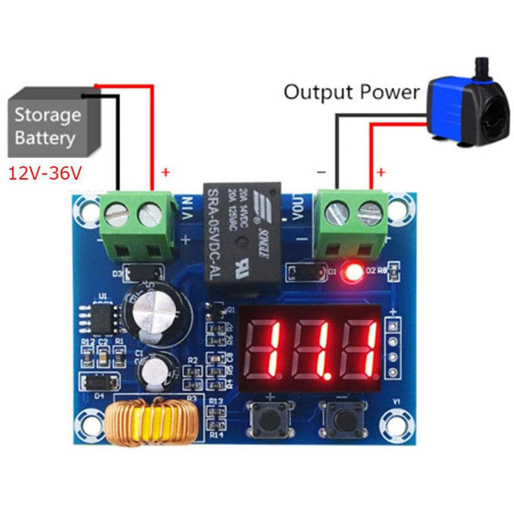 XH-M609 DC 12V-36V Charger Module Voltage OverDischarge Battery Protection Precise Undervoltage Protection Module Board