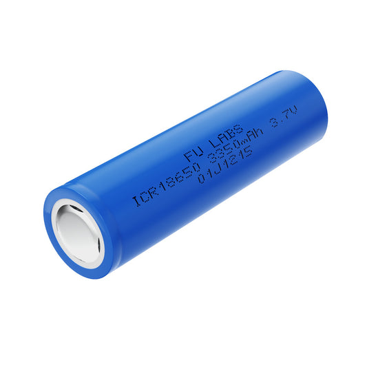 FU LABS 3.7V Lithium-ion 18650 Battery for Solar Electric Scooter Mini Fan Power Bank Flat Top/Button Top made by PKCELL