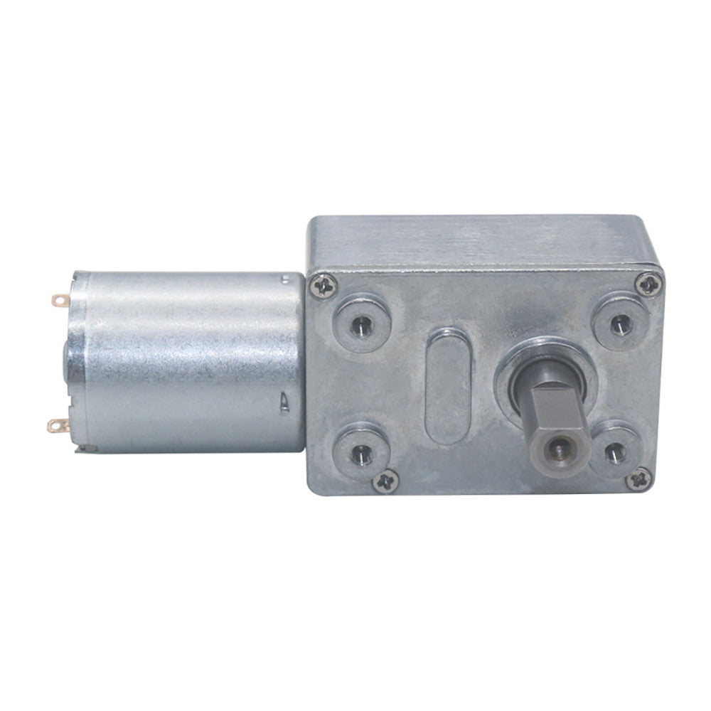 JGY370 DC Gear Motor 6RPM~150RPM 12V Single High Torque Speed Reducer Metal Worm Geared Box Motors Reversible Low Speed Worm