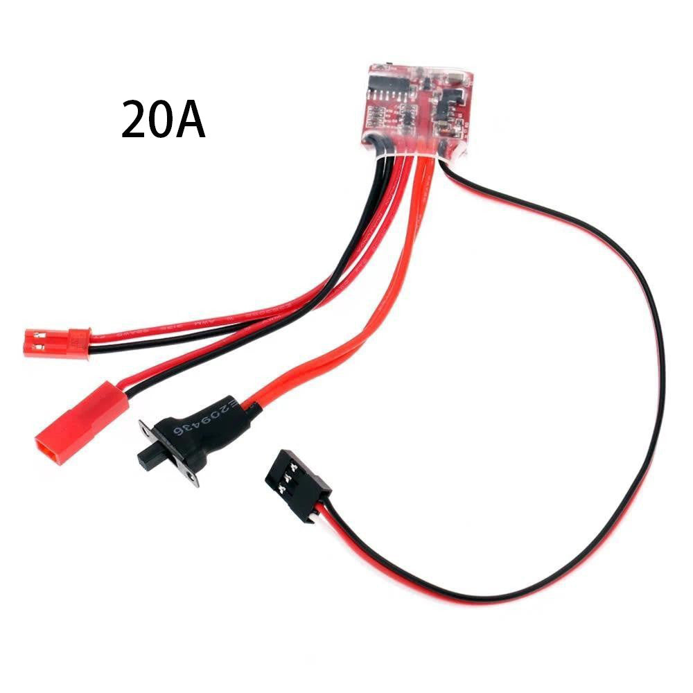 20A 30A 3-9.4V Brushed ESC RC Car Boat Electronic Motor Speed Controller w/ Brak