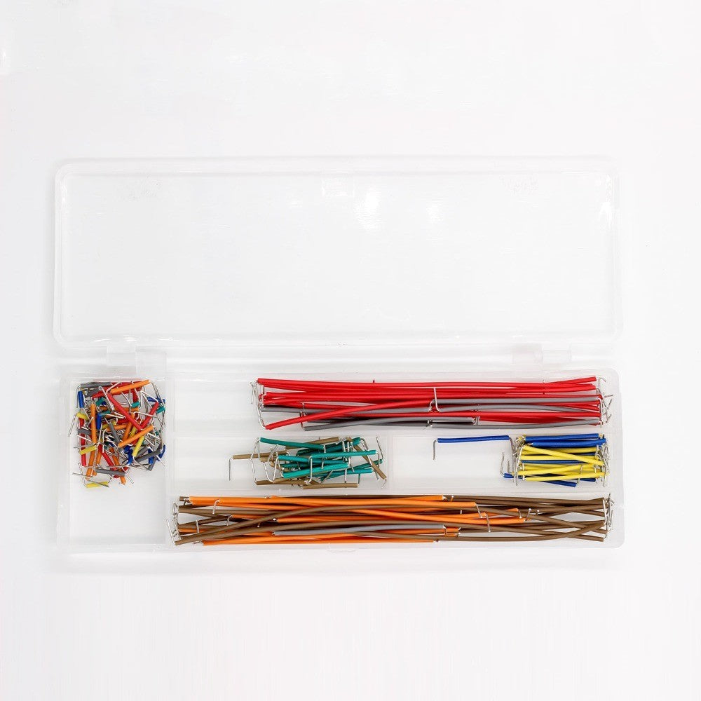 140pcs U Shape Solderless Breadboard Jumper Cable Wire Kit For PCB Bread Board with box