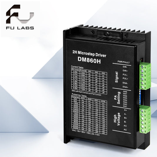 Step Motor 2H Microstep Driver DM860 24V-72V for Two-phase hybrid stepper motors in 57/60/86/110mm sizes DM860H