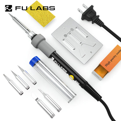 FU LABS 60W Adjustable Temperature Electric Soldering Iron Welding Heat Pencil 220V Solder Rework Station Repair Tools  5 set 10set FU801