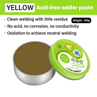 100g Soldering Paste Soldering Flux/Lead-free Welding Flux/Iron Repair Soldering Flux for Circuit Soldering Components Welding Tool.