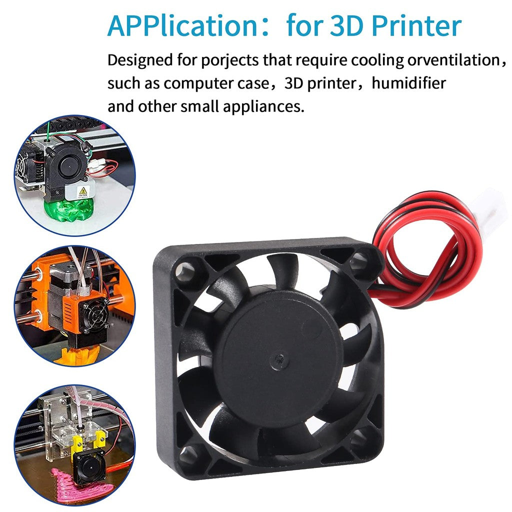 4010FAN 3D printer turbine Fan 4010 40x40X10mm 2Pin Brushless Cooling Fan DC 12V Fan duct