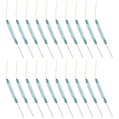 10pcs N/O Reed switch Magnetic Switch 2 * 14mm Normally Open Magnetic Induction switch