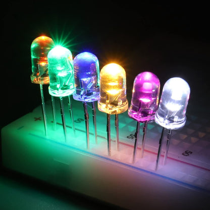 10pcs 5mm Luminous Diode led Light Beads Indicator Small Bulb F5 Color Second-Level Tube