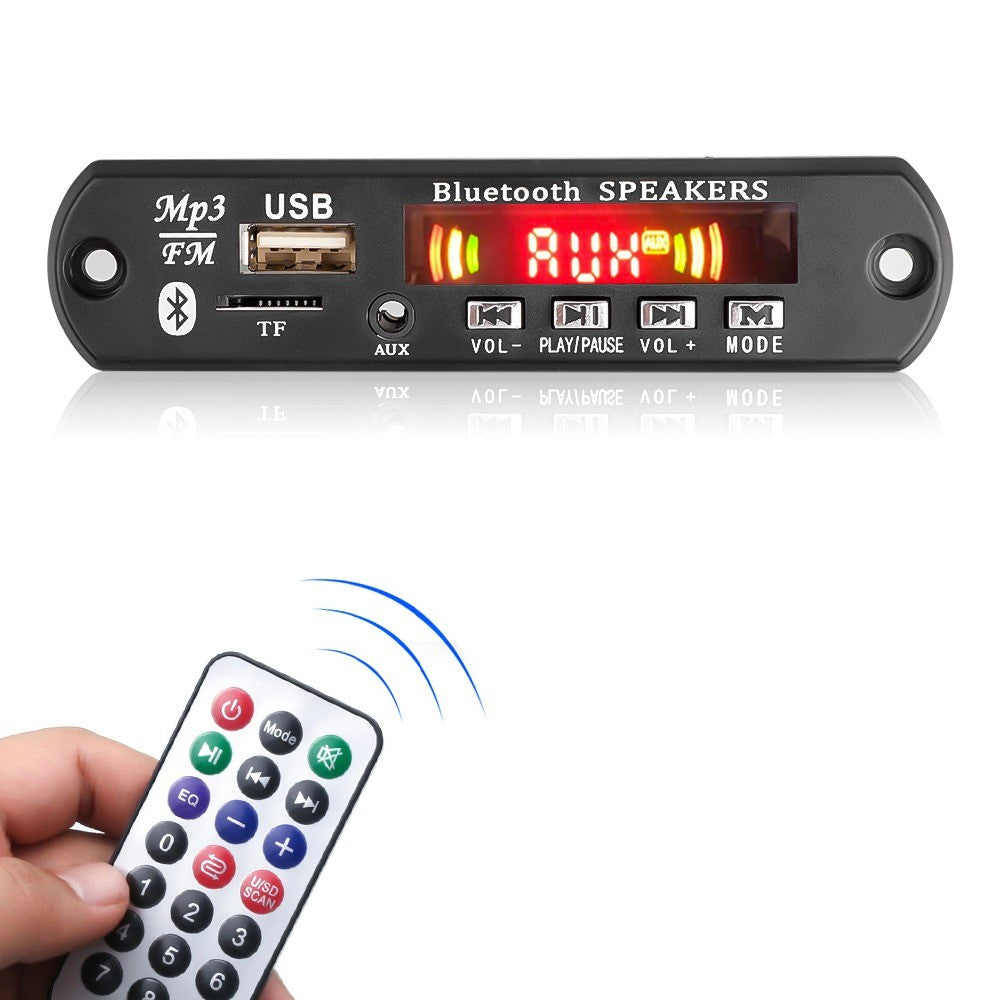 5V 12V Bluetooth 5.0 MP3 Player Decoder Board for car FM Radio TF USB 3.5mm AUX Module Receiver Audio Amplifier Board  With Remote Control
