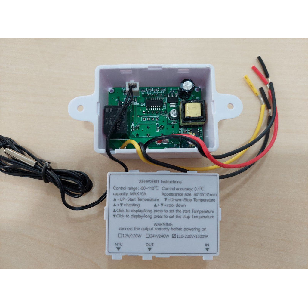 XH-W3001 220V Incubator Multifunction Digital Temperature Controller 1500W Thermostat Control Switch
