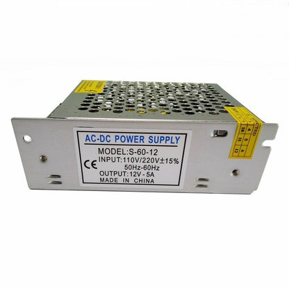 DC 12V5A Power Supply 60W AC 110V/220V To DC 12V Switch Power Supply Security Adapter