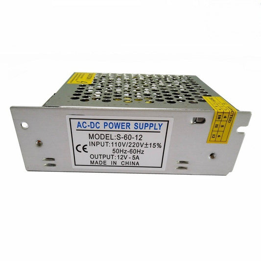 DC 12V5A Power Supply 60W AC 110V/220V To DC 12V Switch Power Supply Security Adapter